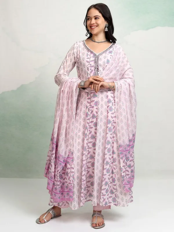 Women Kurta With Trousers & Dupatta