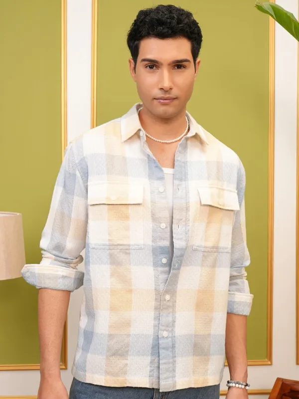 Men Oversized Fit Overshirt