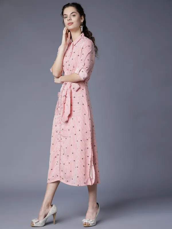 Printed Shirt Dress