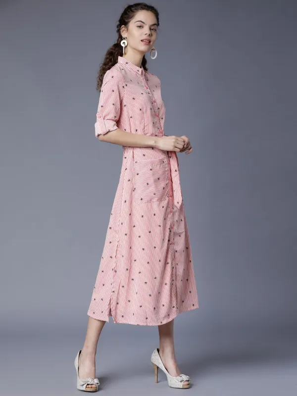 Printed Shirt Dress