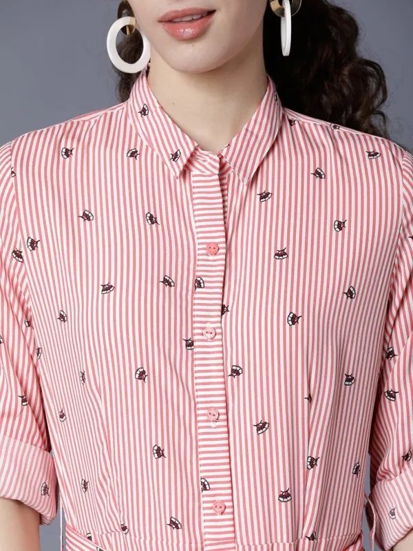 Printed Shirt Dress