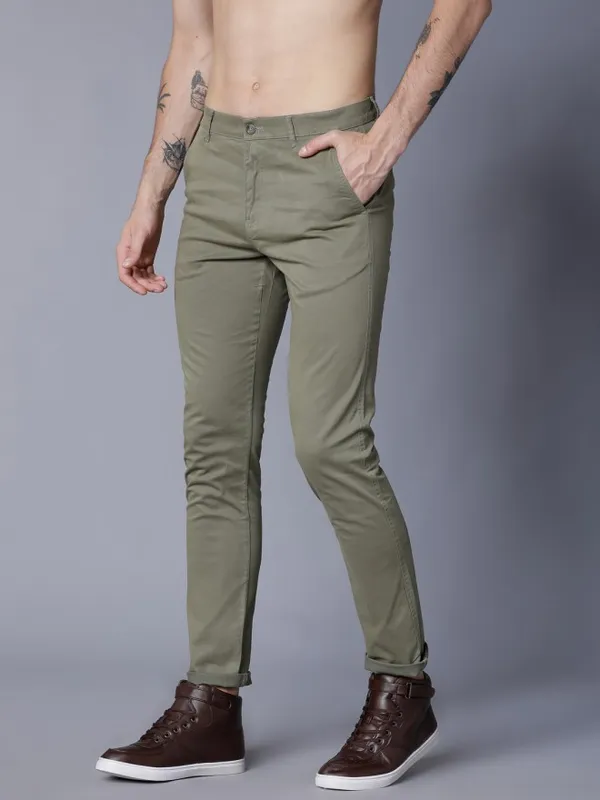 Men Slim Fit Trousers