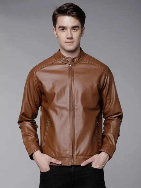 Brown Biker Jacket