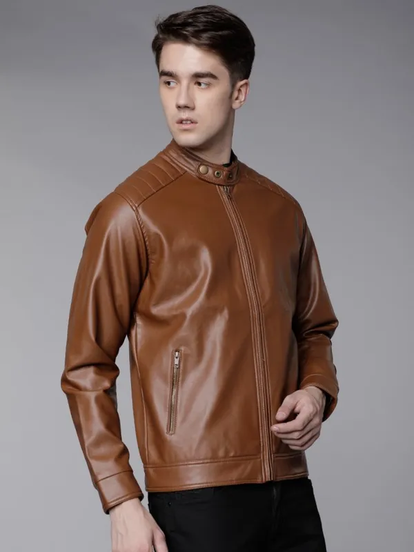 Brown Biker Jacket