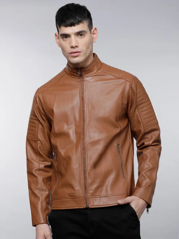 Tan Biker Jacket