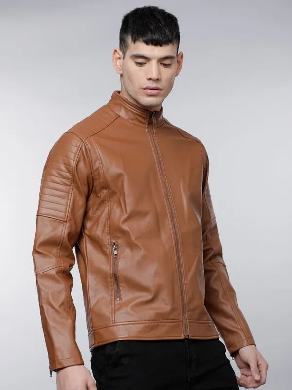 Tan Biker Jacket