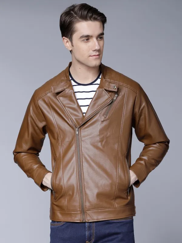 Brown Biker Jacket