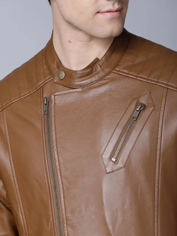 Brown Biker Jacket