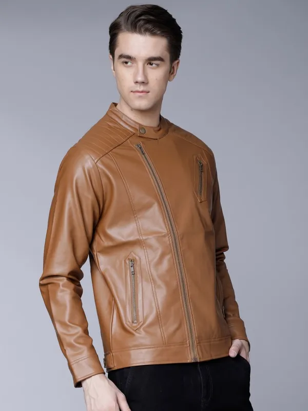 Tan Biker Jacket