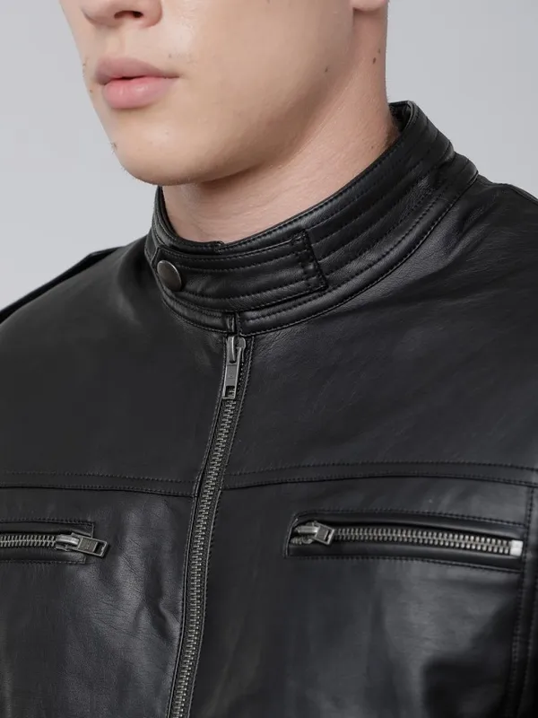 Black Biker Jacket