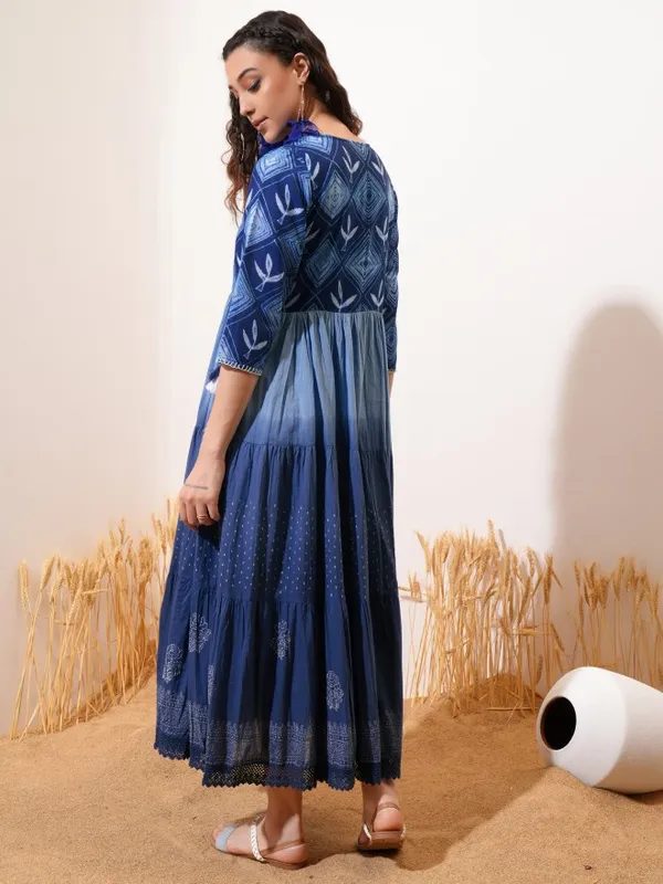 Printed A-Line Dress