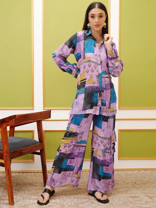  Vishudh Women Purple Co-Ords
