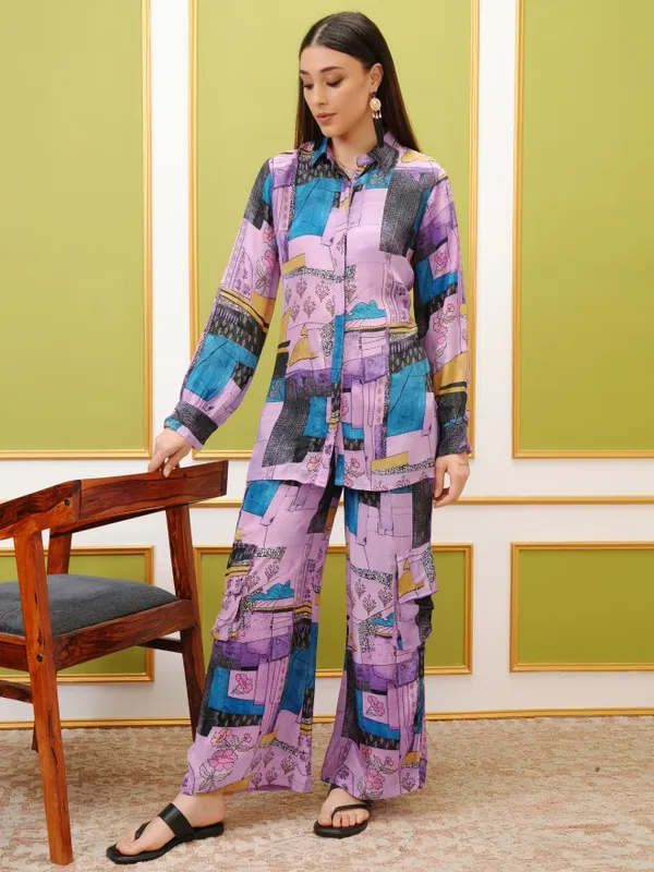  Vishudh Women Purple Co-Ords
