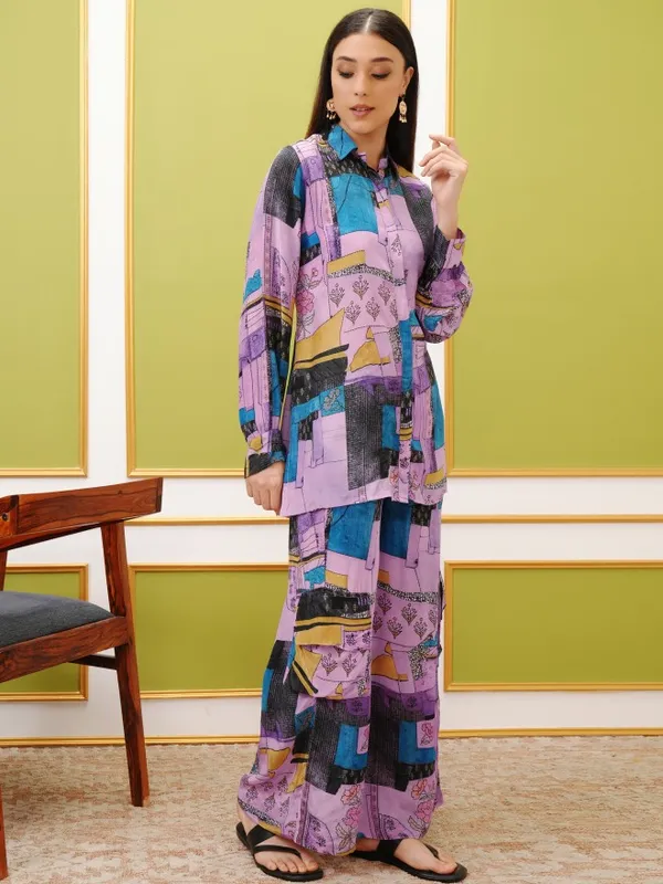  Vishudh Women Purple Co-Ords