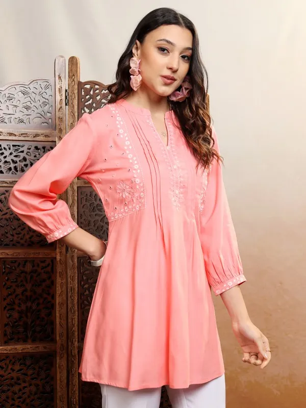Embroidered Regular Top