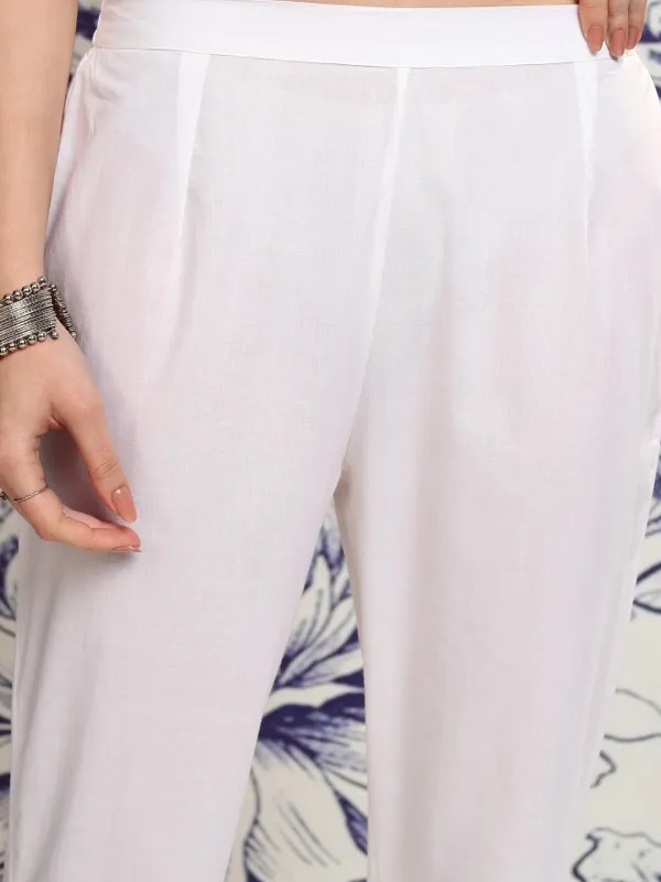 Women Kurta With Trousers & Dupatta