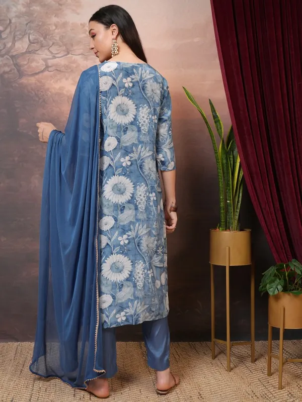  Vishudh Women Grey Printed Kurta Sets