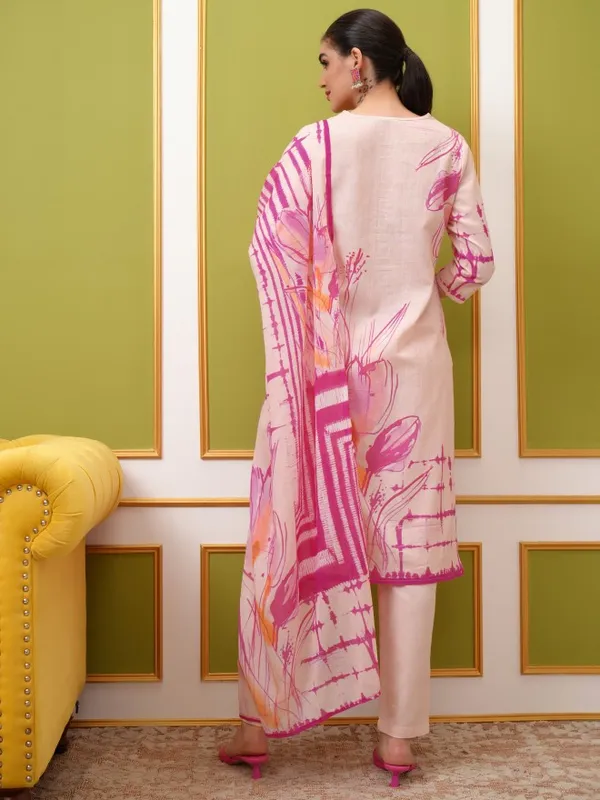  Vishudh Women Pink Printed Kurta Sets