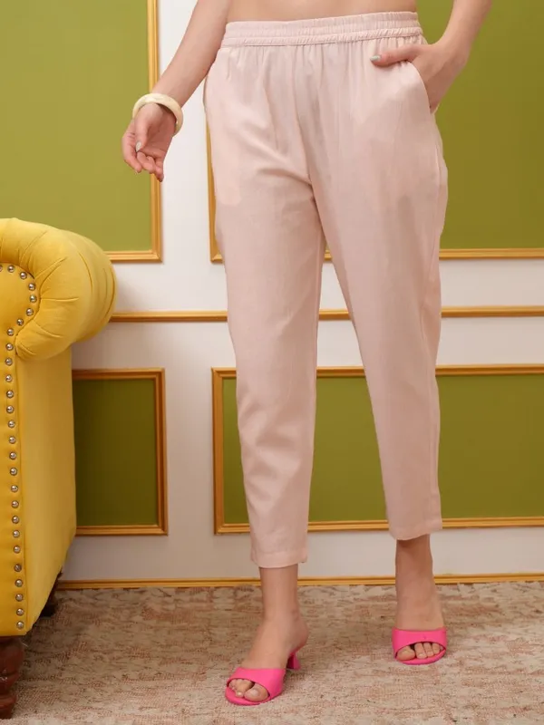  Vishudh Women Pink Printed Kurta Sets