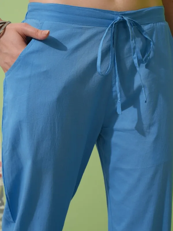 Vishudh Women White Printed Kurta With Trouser And Dupatta