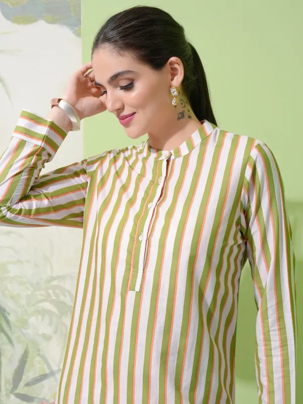 Vishudh Women Pink Tunic With Trouser