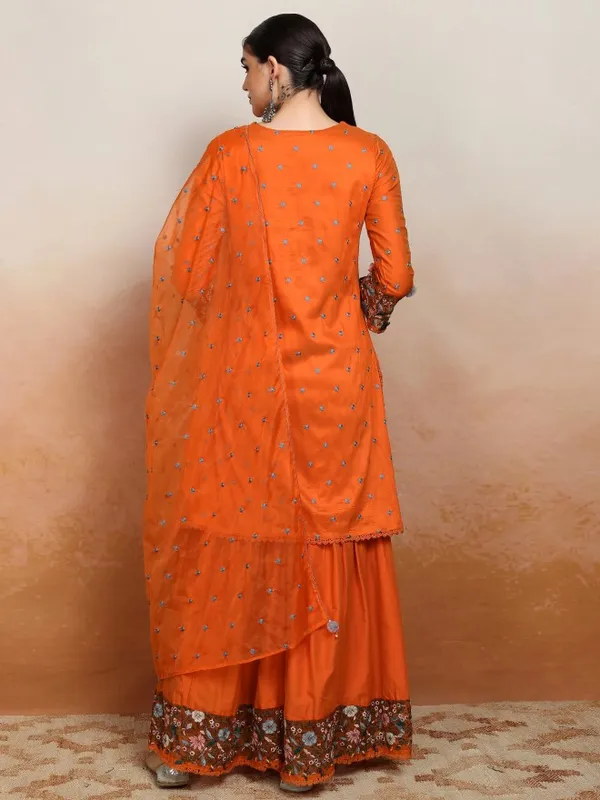 Women Kurta With Sharara & Dupatta