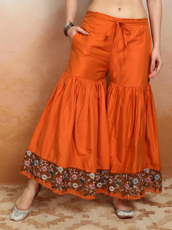 Women Kurta With Sharara & Dupatta