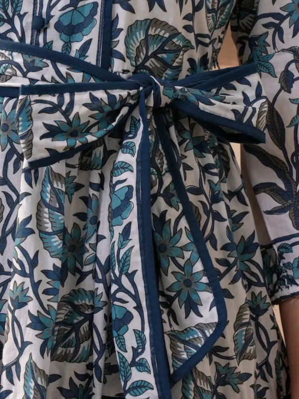 Printed Fit And Flare Dress