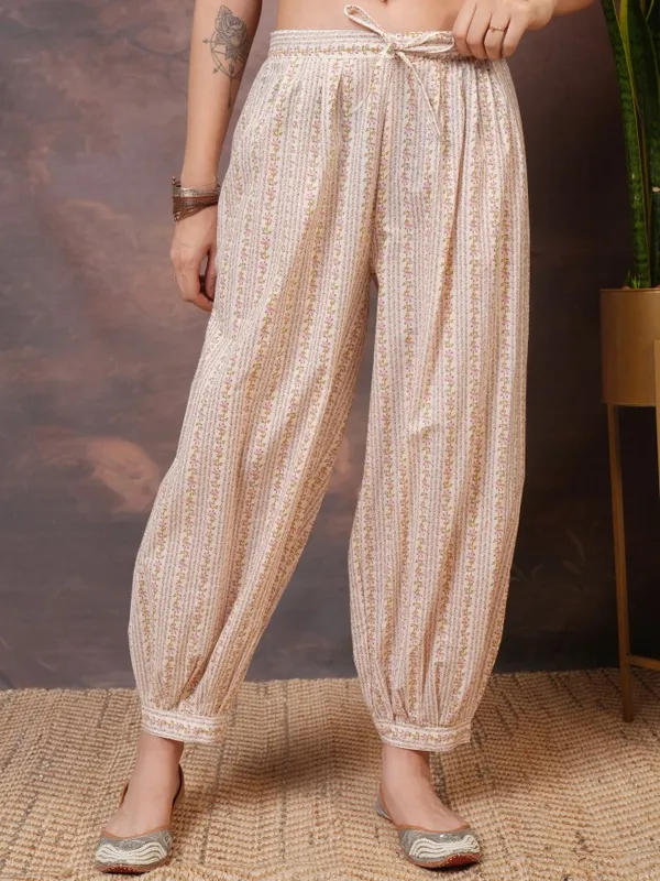  Vishudh Women Pink Printed Kurta Sets