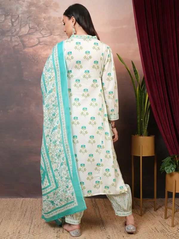 Vishudh Women Green Printed Kurta Sets