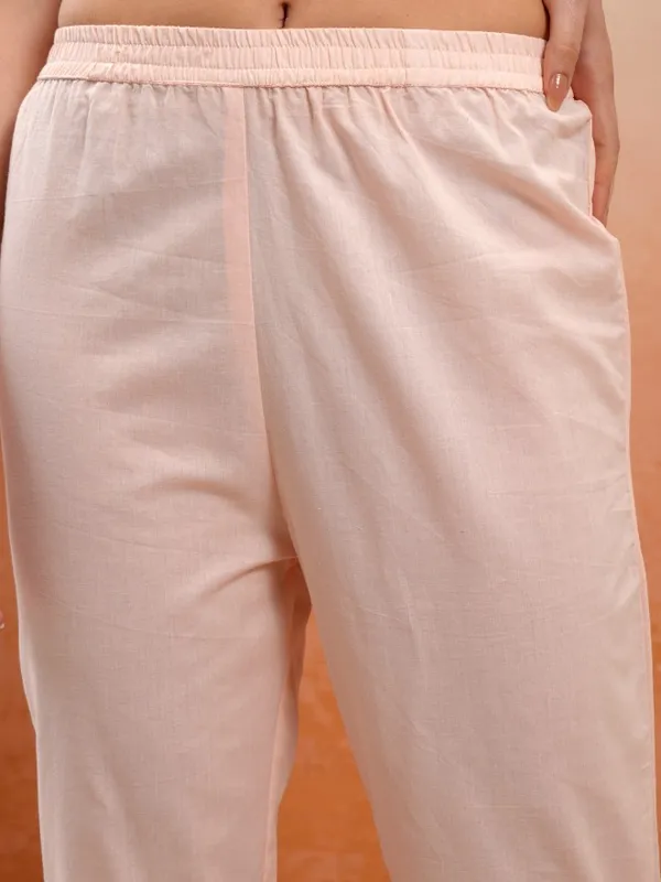 Women Kurta With Trousers & Dupatta