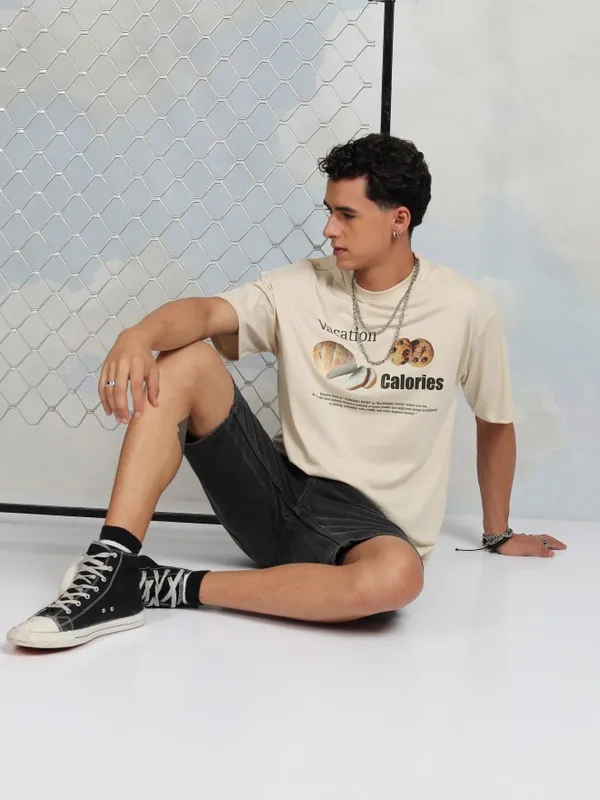 Men Printed Round Neck T-Shirt