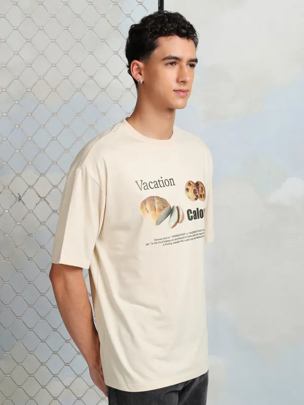 Men Printed Round Neck T-Shirt