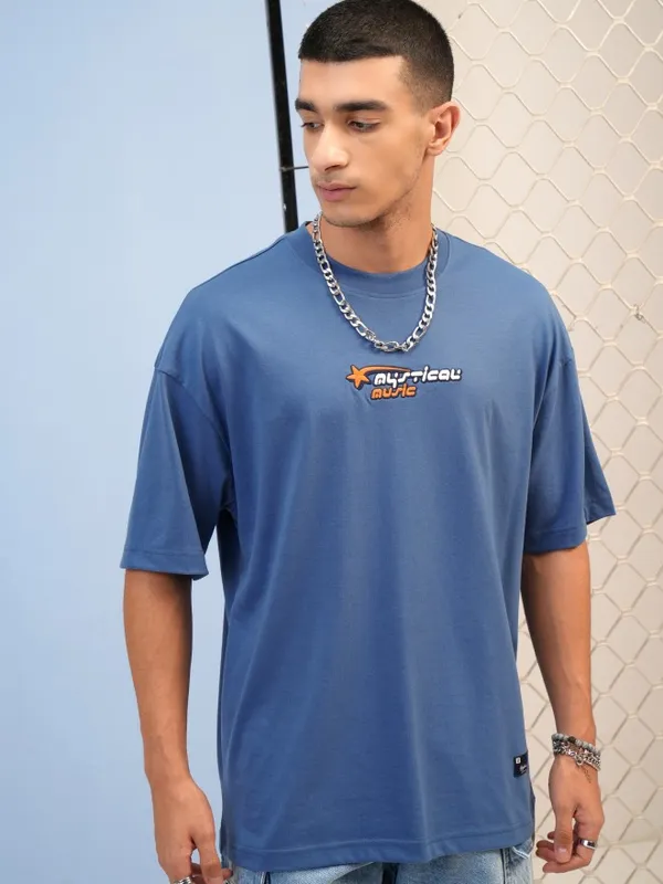 Men Round Neck Printed T-Shirt