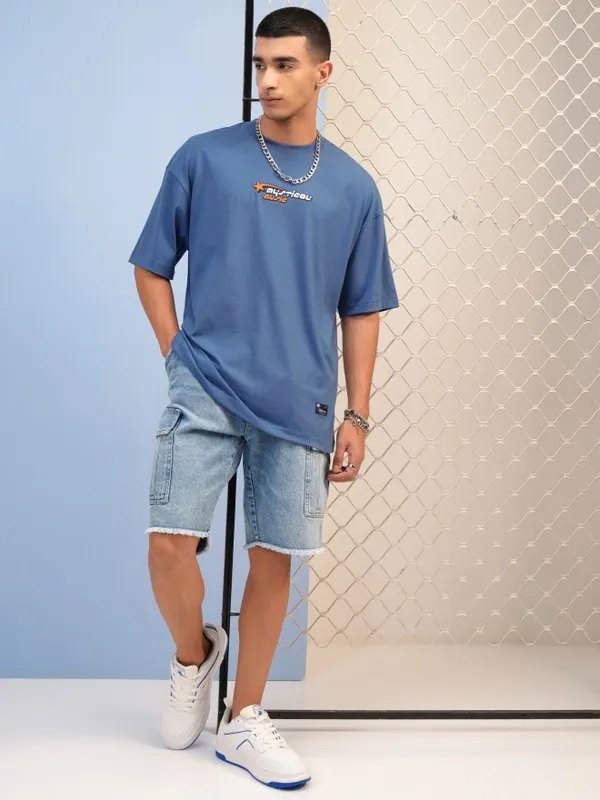 Men Round Neck Printed T-Shirt