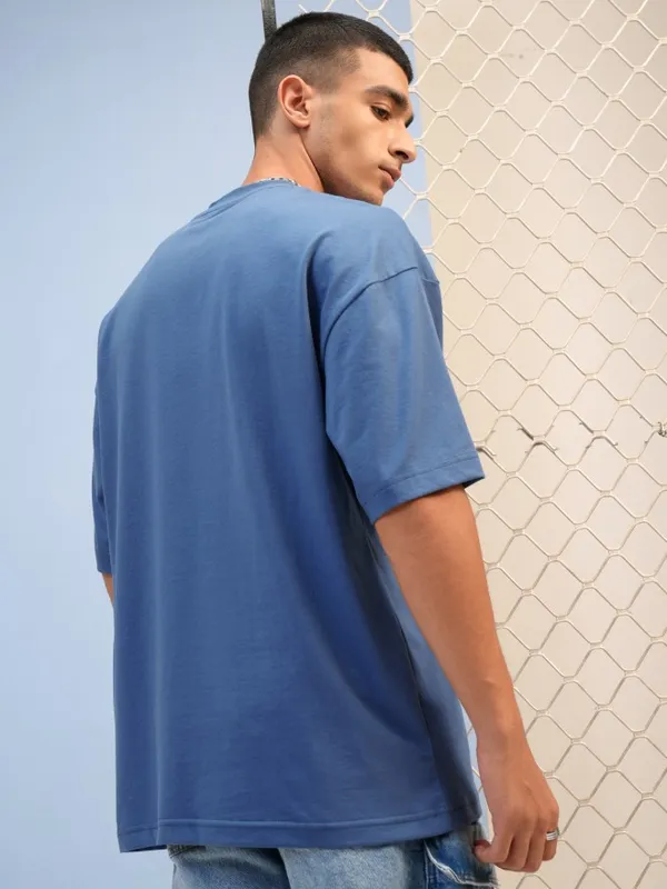 Men Round Neck Printed T-Shirt