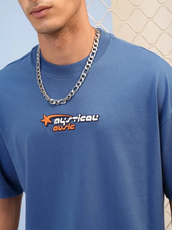 Men Round Neck Printed T-Shirt