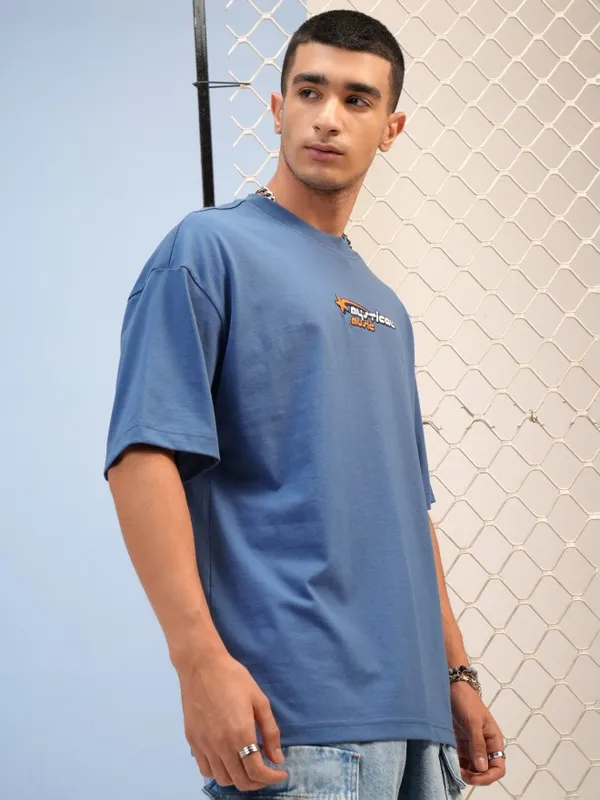 Men Round Neck Printed T-Shirt