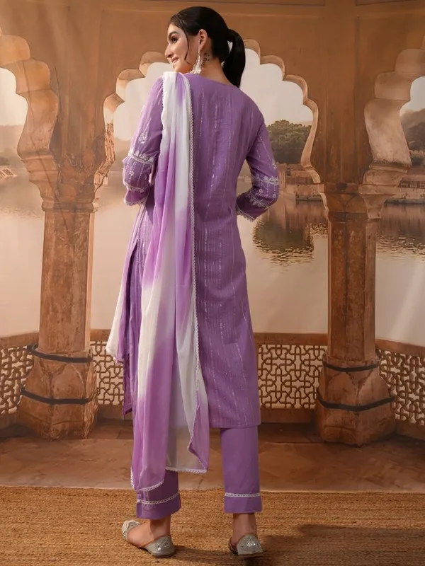 Women Kurta With Trousers & Dupatta