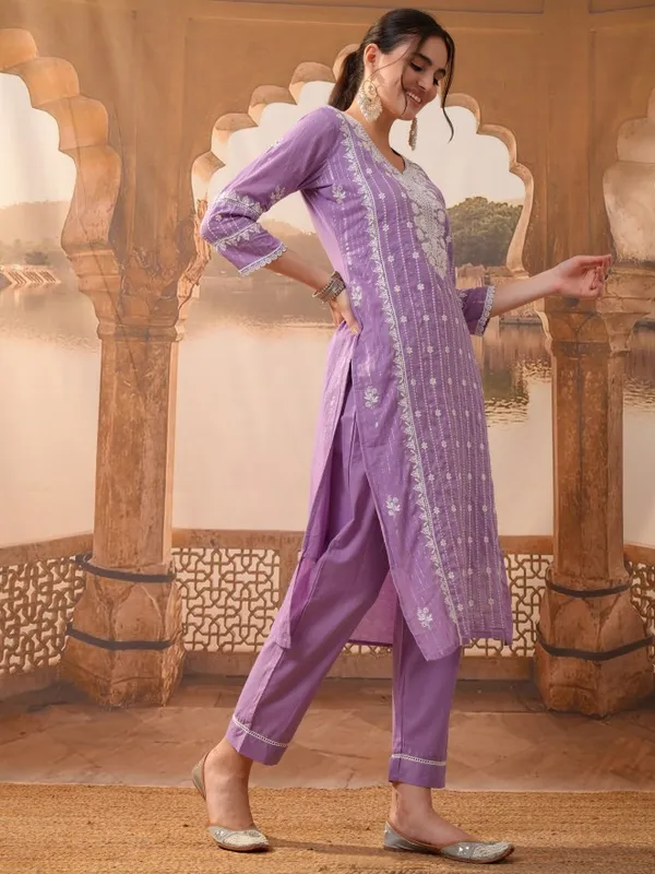 Women Kurta With Trousers & Dupatta
