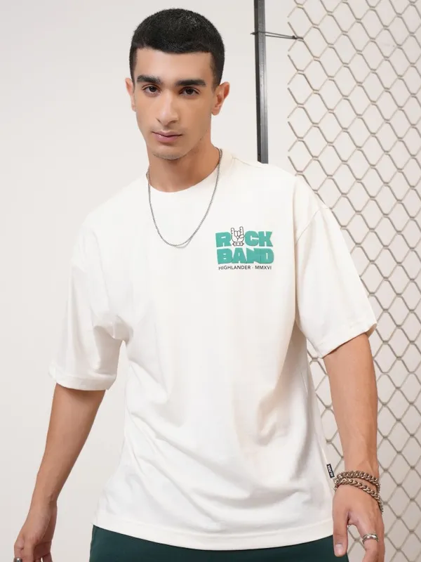 Men Printed Round Neck T-Shirt