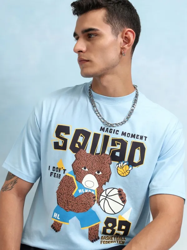 Men Printed Relaxed Fit T-Shirt