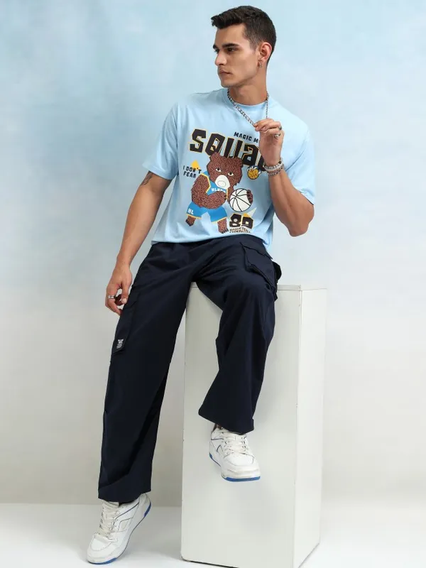 Men Printed Relaxed Fit T-Shirt