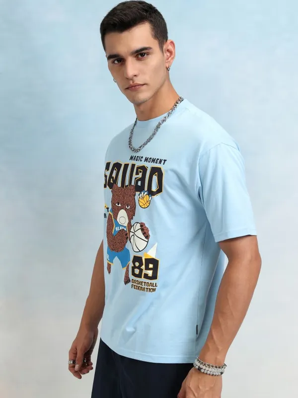 Men Printed Relaxed Fit T-Shirt