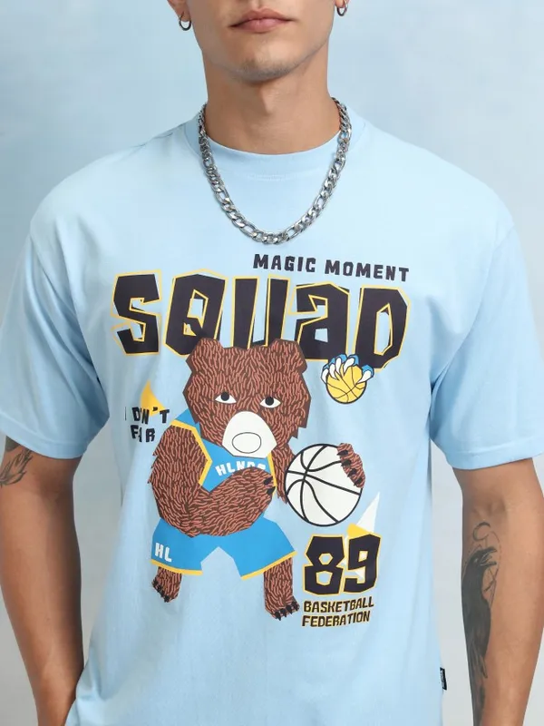 Men Printed Relaxed Fit T-Shirt