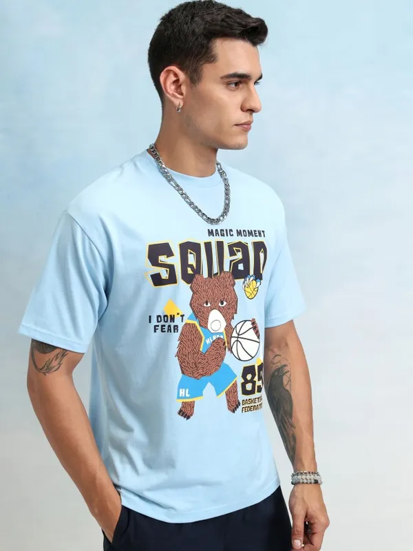 Men Printed Relaxed Fit T-Shirt