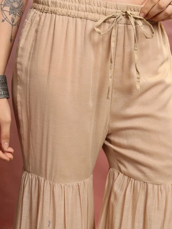 Women Kurta With Sharara And Dupatta