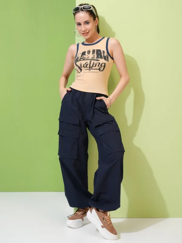 Printed Fitted Top