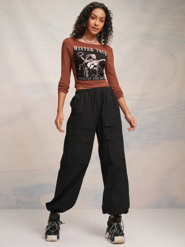 Printed Fitted Top