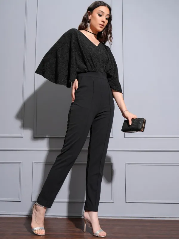 Tokyo Talkies Women Black Solid Jumpsuit